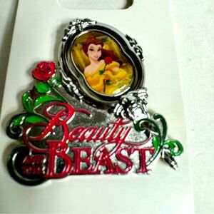 NWT. Disney Parks 2022 ( Beauty and The Beast Mirror Spinner Pin )